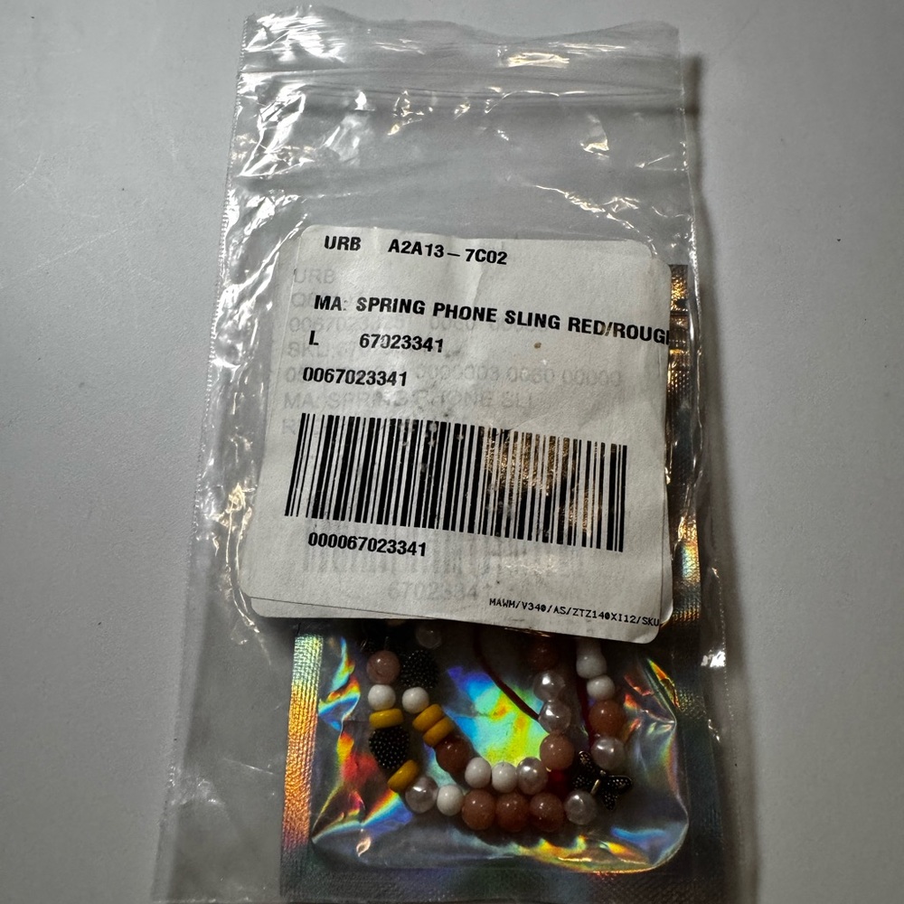 Urban Outfitters Spring Multicolor Beaded Phone Strap - Picture 5 of 5